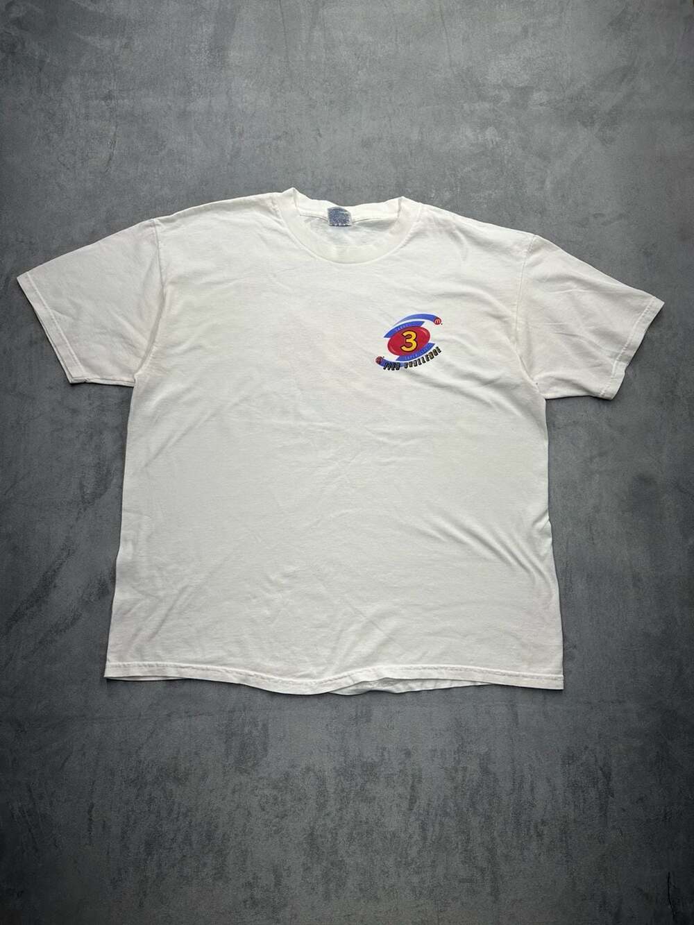 Vintage 90s McDonald's Coca-Cola Super Size Tier Challenge White T-Shirt